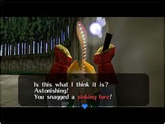 zelda ocarina of time sinking lure|Sinking Lure .